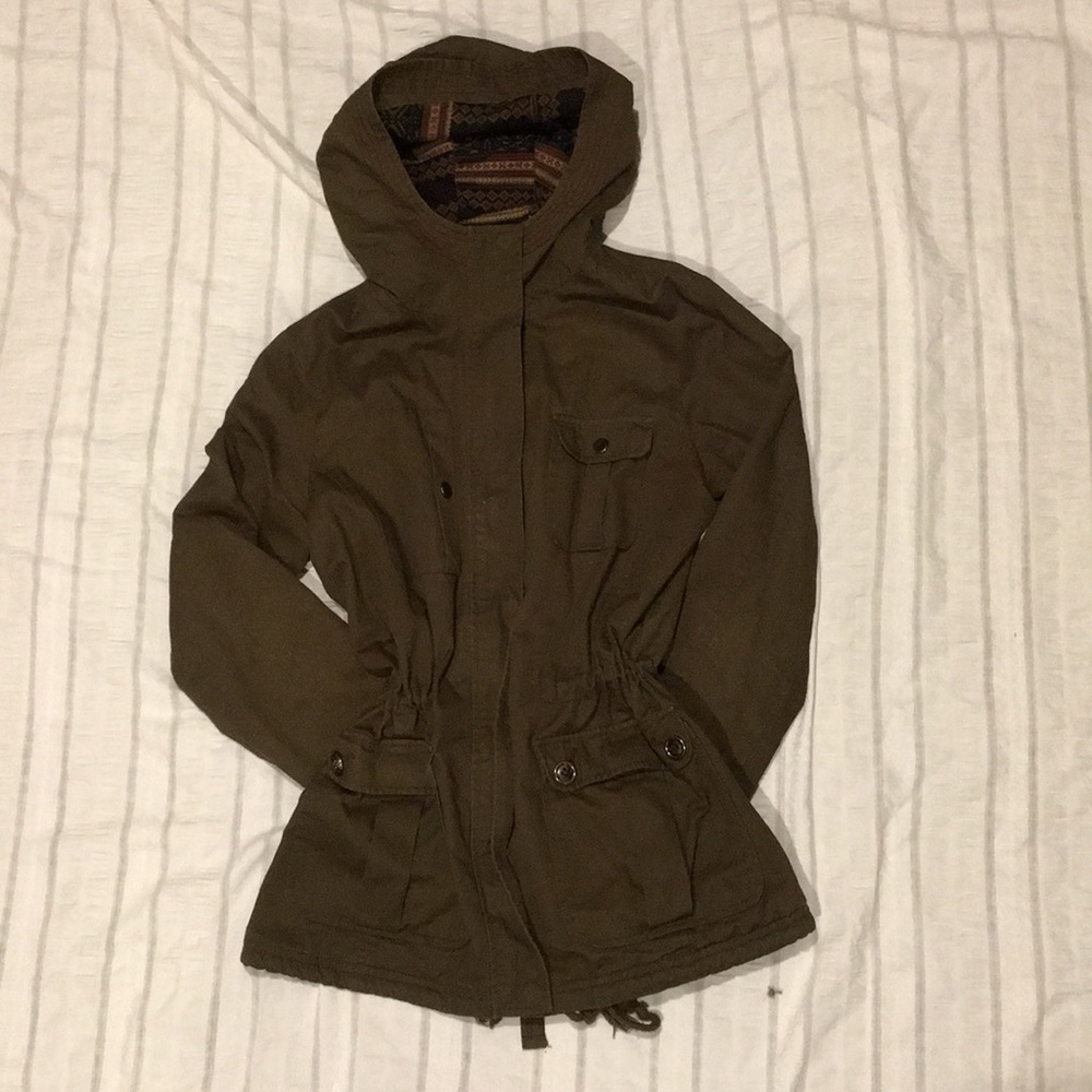 Women’s Army Green Lined Jacket